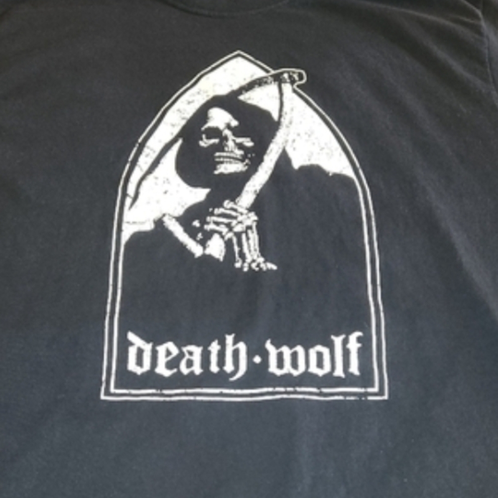 DEATH WOLF - BLACK ARMOURED DEATH - NORTH AMERICAN TOUR 2013 - MENS SIZE XL